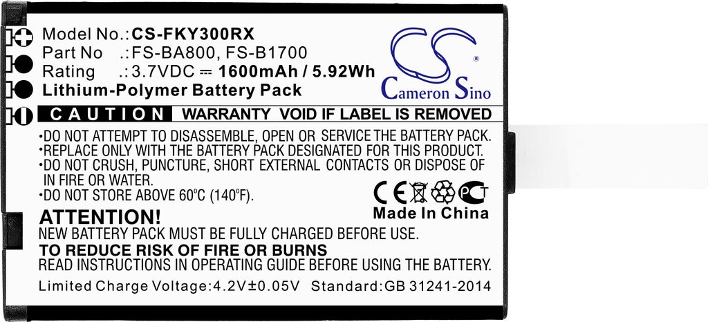 CELLONIC Batterie 1600mAh - Ersatzakku Für Flysky Fernbedienungen