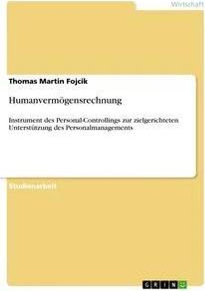 Humanvermögensrechnung