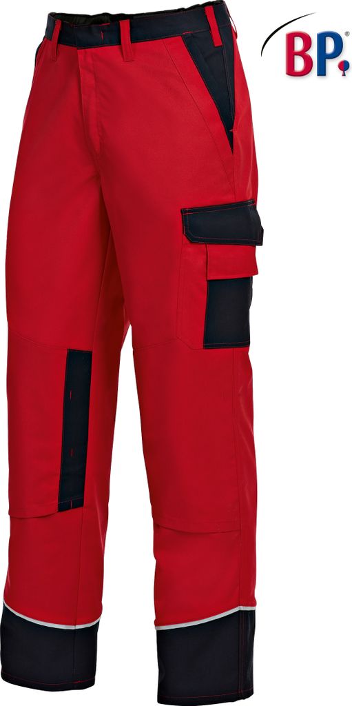 BP Arbeitshose - rot/schwarz - 58n