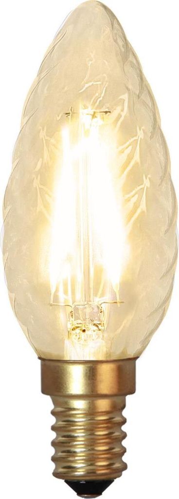 Star Trading 353-02-2 Decoration LED "Soft Glow", E14, GEdison Optic, gedrehtes Glas,2100 K, 120 LM, 80 Ra,ca. 3,5x9,8 cm, 230 V / 1,5 W, 1 Stück ...