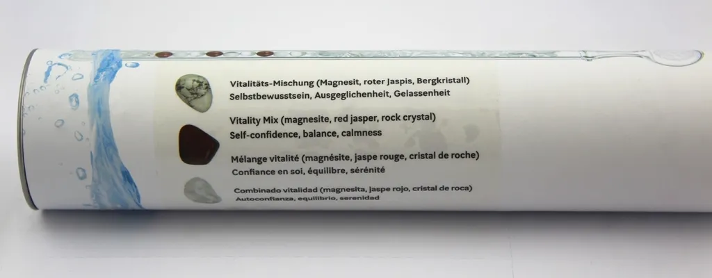 Eau aux pierres précieuses avec barre vitale en cristal pour le bureau - 5