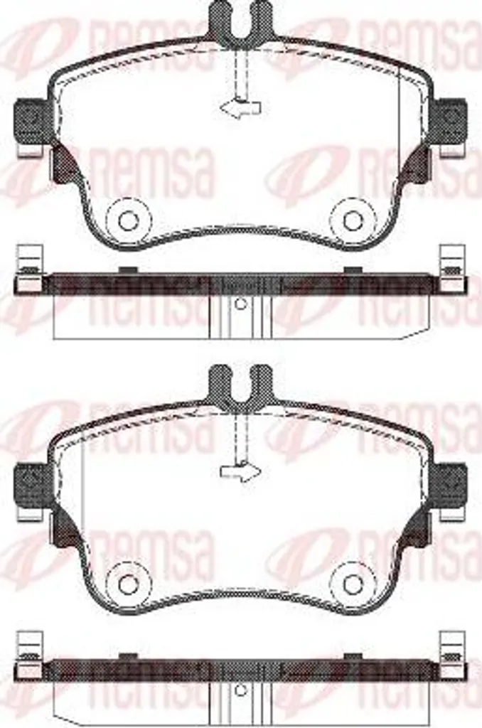 Plaquettes de Frein pour Entretien Mercedes Classe A B Modèle 1487.08 OE