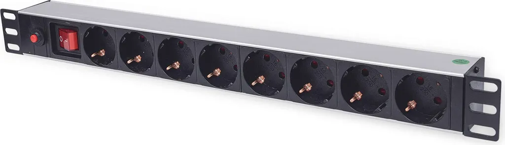 Bloc multiprise INTELLINET 8 prises avec câble de 3m noir raccordement