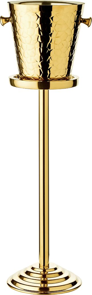 EDZARD Sektkühler Capri mit Ständer in gold H 83cm