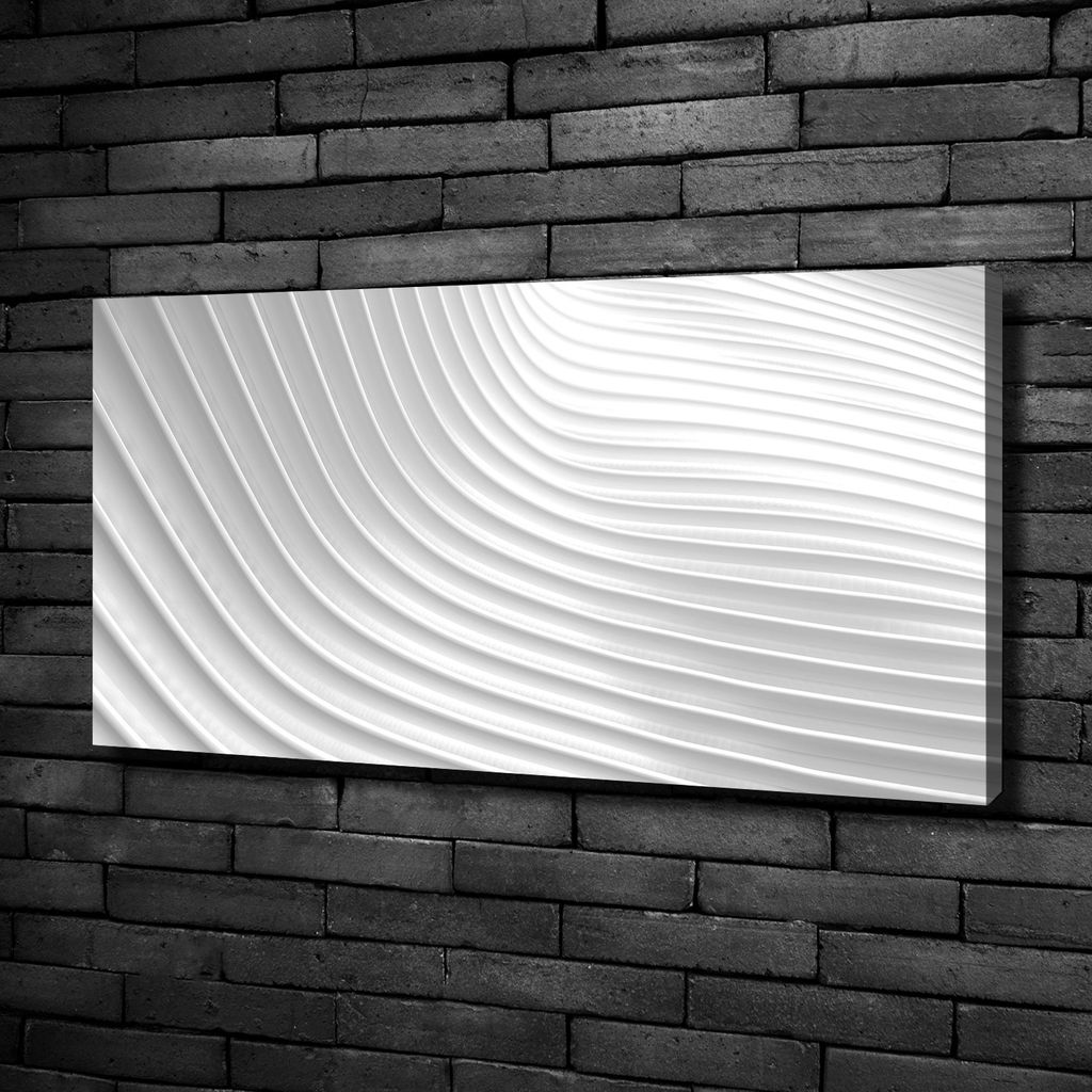 Tulup Leinwandbild -100x50 cm - Wandkunst - Drucke auf Leinwand - Leinwanddruck - Kunst: modern & klassisch - Weiß - Abstrakte Linien