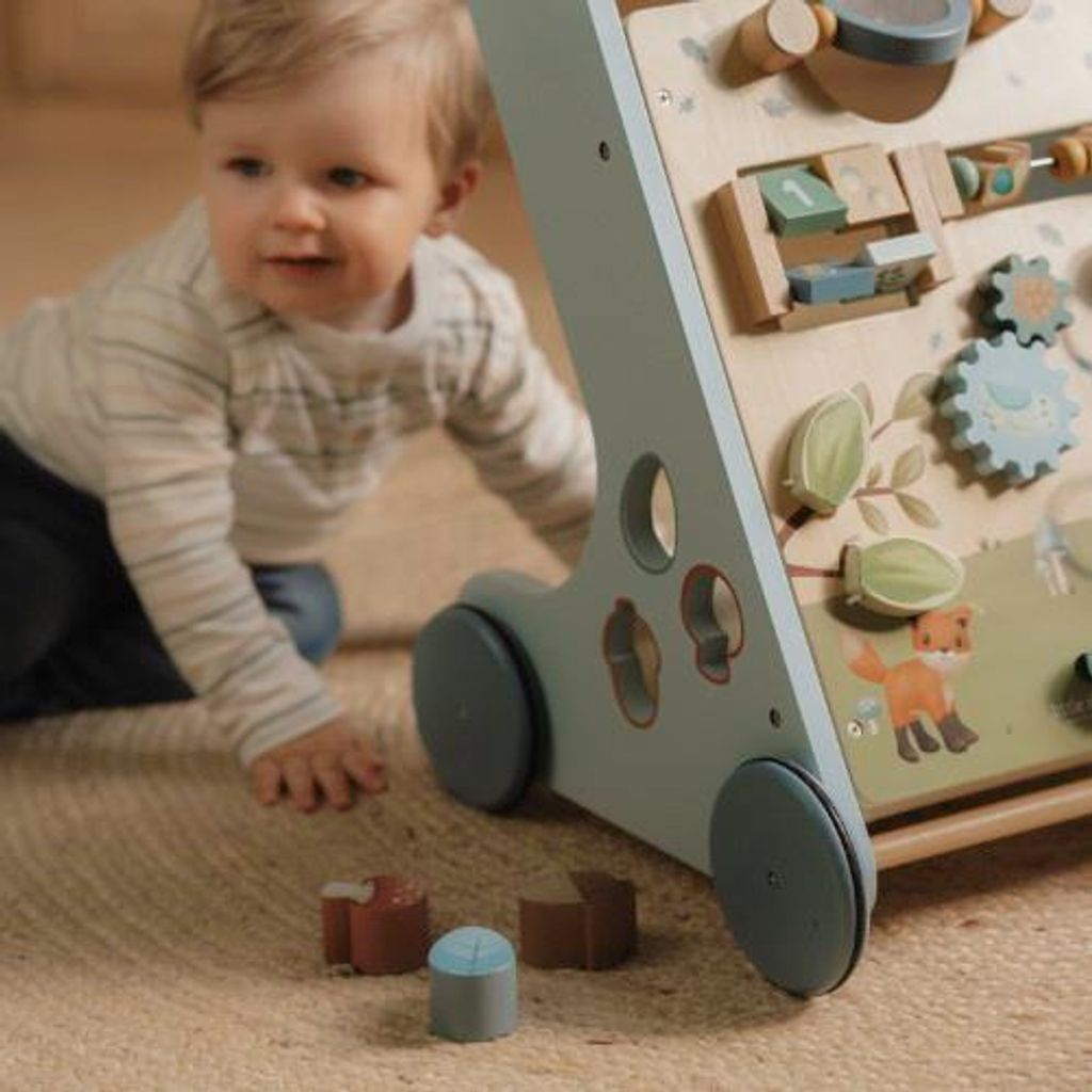 Little Dutch Forest Friends Kävelyvaunu, vaaleansininen Produktbild 