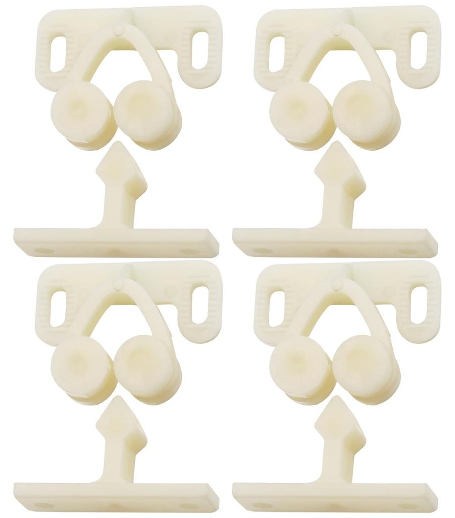 Türstopper aus Kunststoff, beige, 35 x 14 mm, für Schränke, Wohnwagen, Kleiderschränke, Wohnmobile, Boote, Türhalter, stabile Montage, Zubehö...