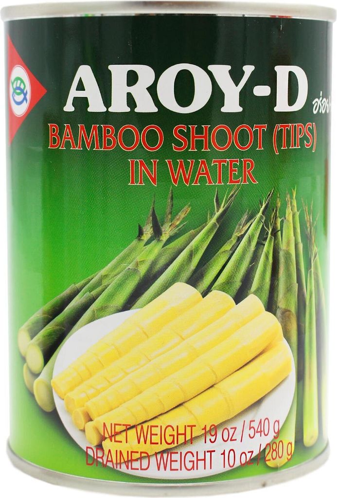 Aroy-D Bambussprossen Spitzen 540g/ATG280g Produktbild 