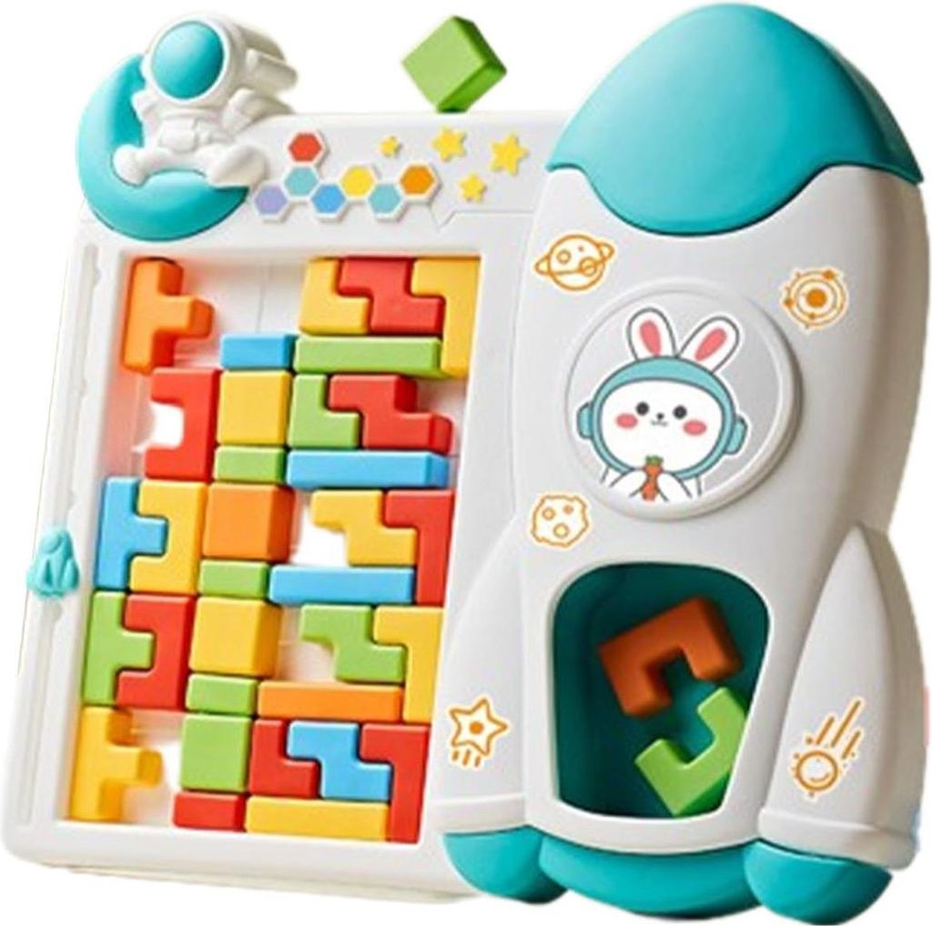 ASKSA Puzzle-Brett Spiel fuer Kinder, Bausteinpuzzle, Produktbild 