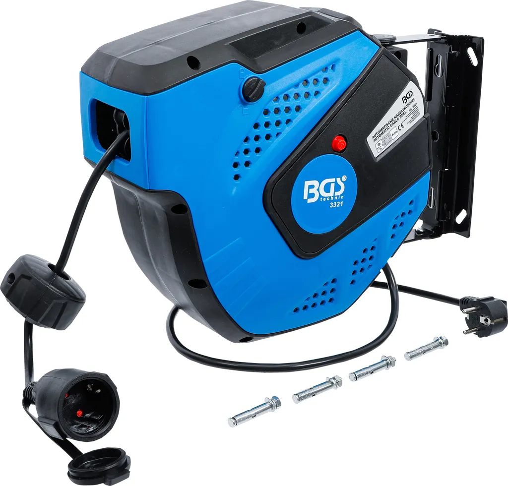 Enrouleur automatique BGS 3321 de 15m avec protection thermique et stop-câble