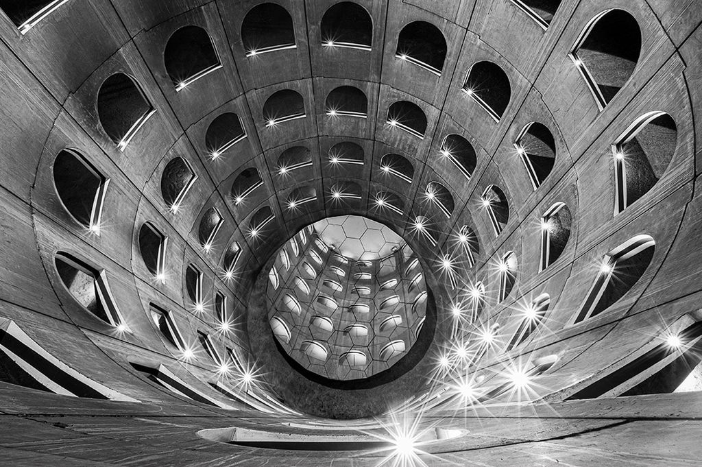 Muralo Fototapete 3D Effekt 520 (B) x 318 (H) cm Vlies Wand Tapete Tunnel Abstraktion Optische Täuschung 3D Optik Wohnzimmer Schlafzimmer moderne ...