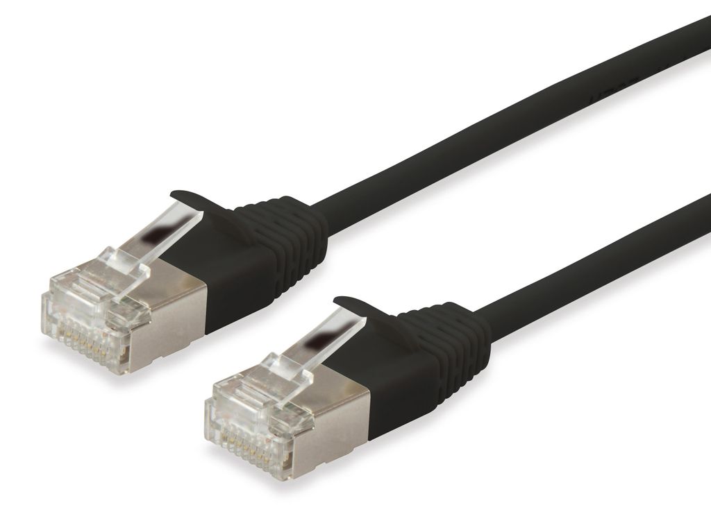 Equip Cat.6A F/FTP Slim-Patchkabel, 2.0m, Black