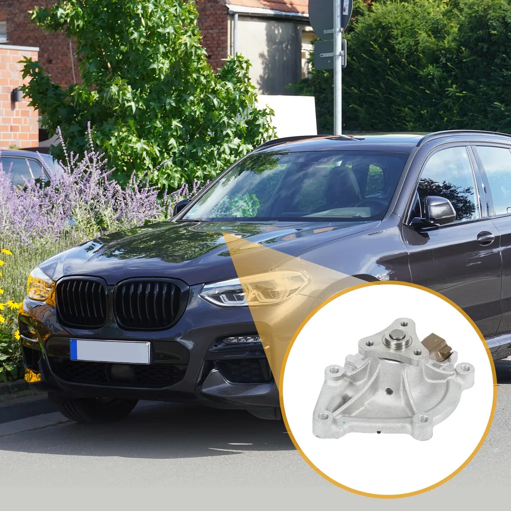 Pompe à Eau Métal Argenté avec Joint pour BMW Série 1/3 Kit Complet - 4