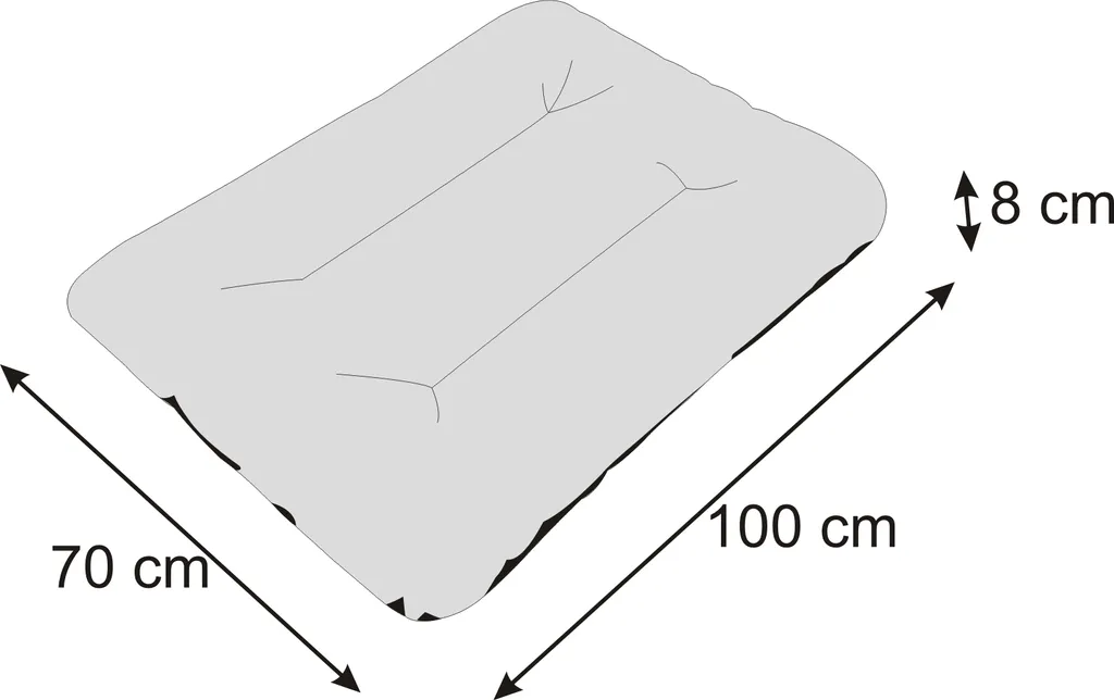 Couchage pour grand chien 100x70 cm imperméable et tapis de sol robuste - 5