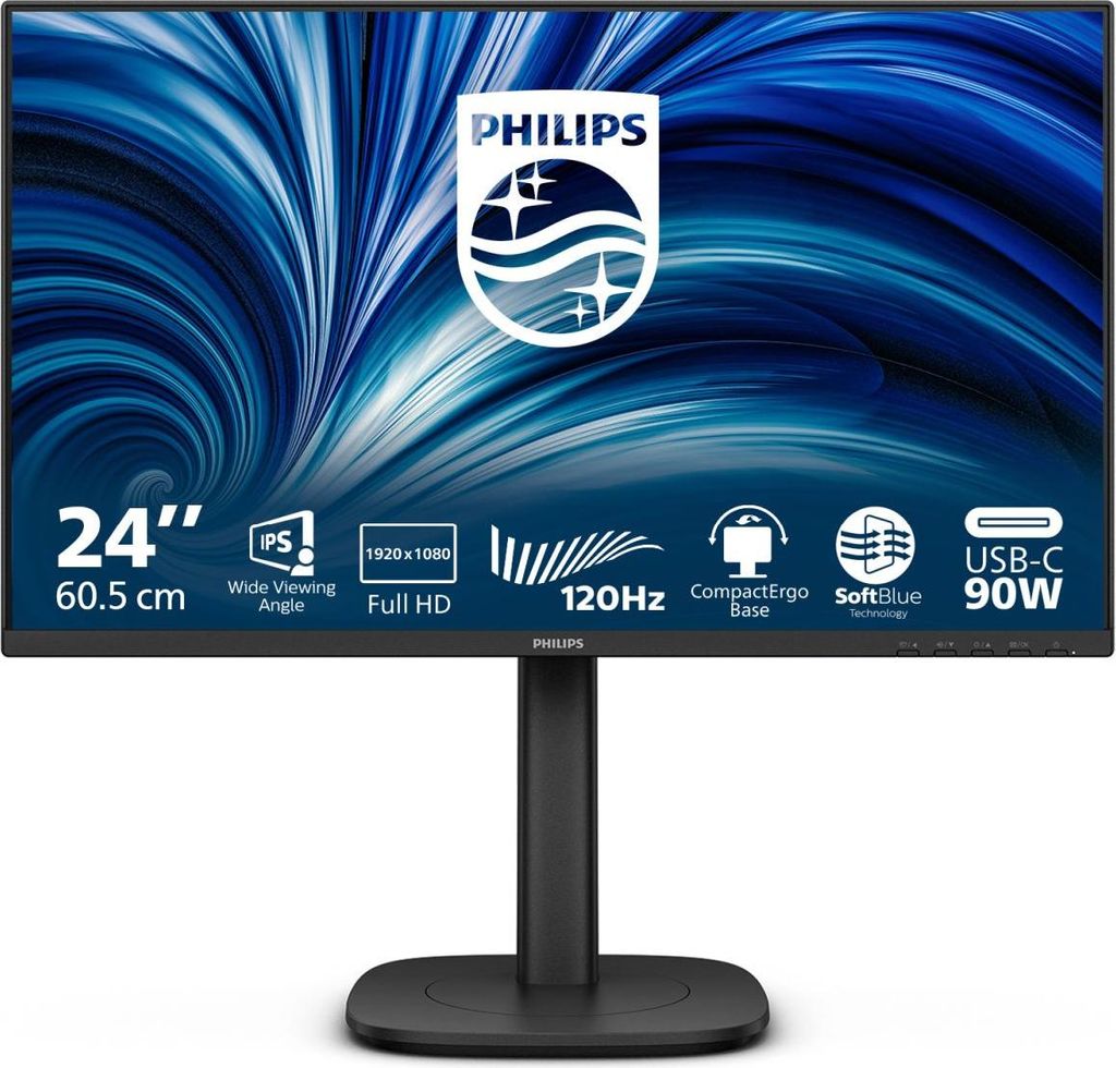 Philips 24B2U3301, LED-Monitor, (FullHD, IPS, USB-C, USB-Hub, HDMI