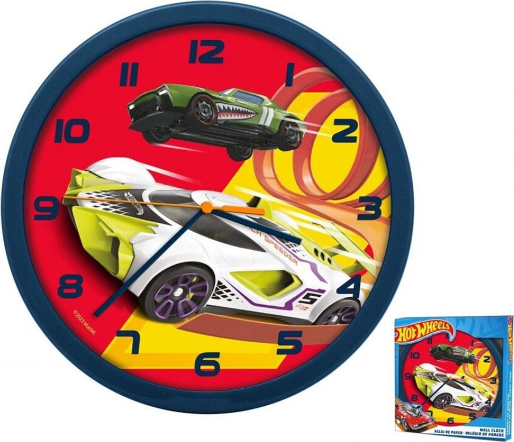 Uhr murale - Hot Wheels - 25 cm