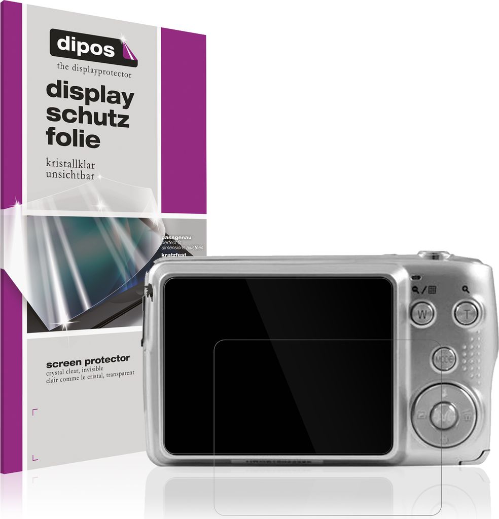 4x Schutzfolie für Agfa Photo Realishot DC8200 klar Displayschutzfolie Folie Display Schutz dipos