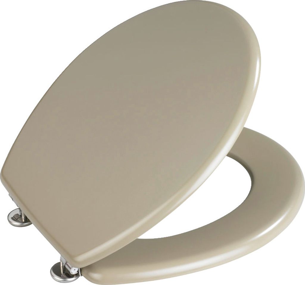 WENKO WC-Sitz Prima Sandbeige Matt, MDF, Produktbild 