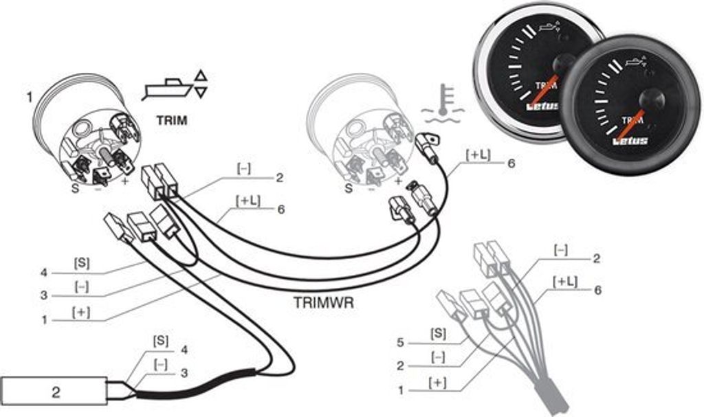 VETUS TRIMWR Anschlusskabel für Trimmer