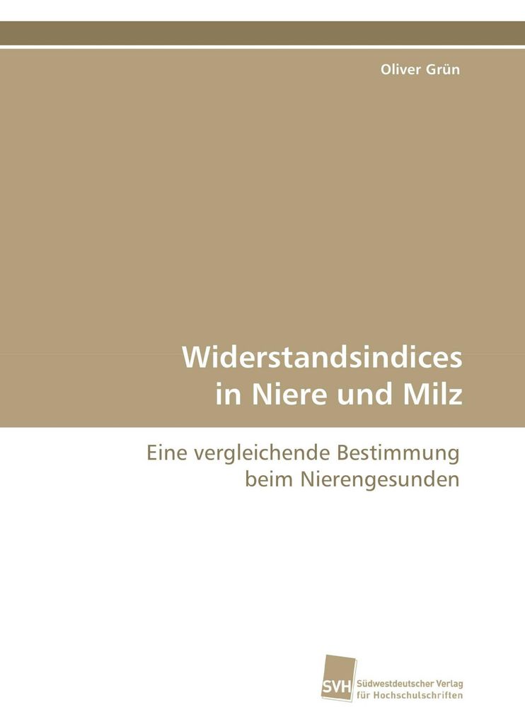 Widerstandsindices in Niere und Milz