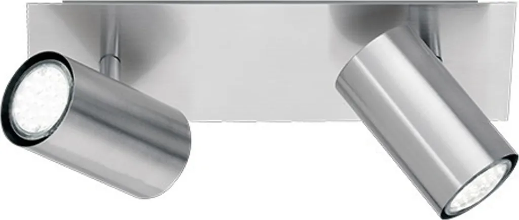 Trio 802400207 Marley: Faretto Metallo Argento 2xGU10 Tecnico