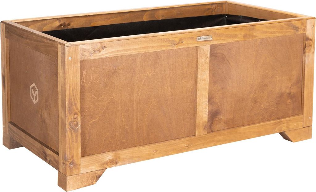 Greenspot Vintage Blumenkasten Holz 80x42x45cm 120 L Palisanderbraun