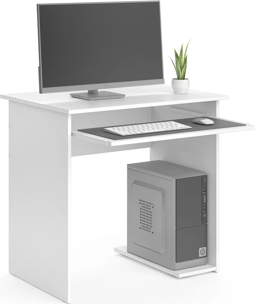Bureau Vicco Nick Blanc 80x58cm - Modèle 34422 pour Petit Espace