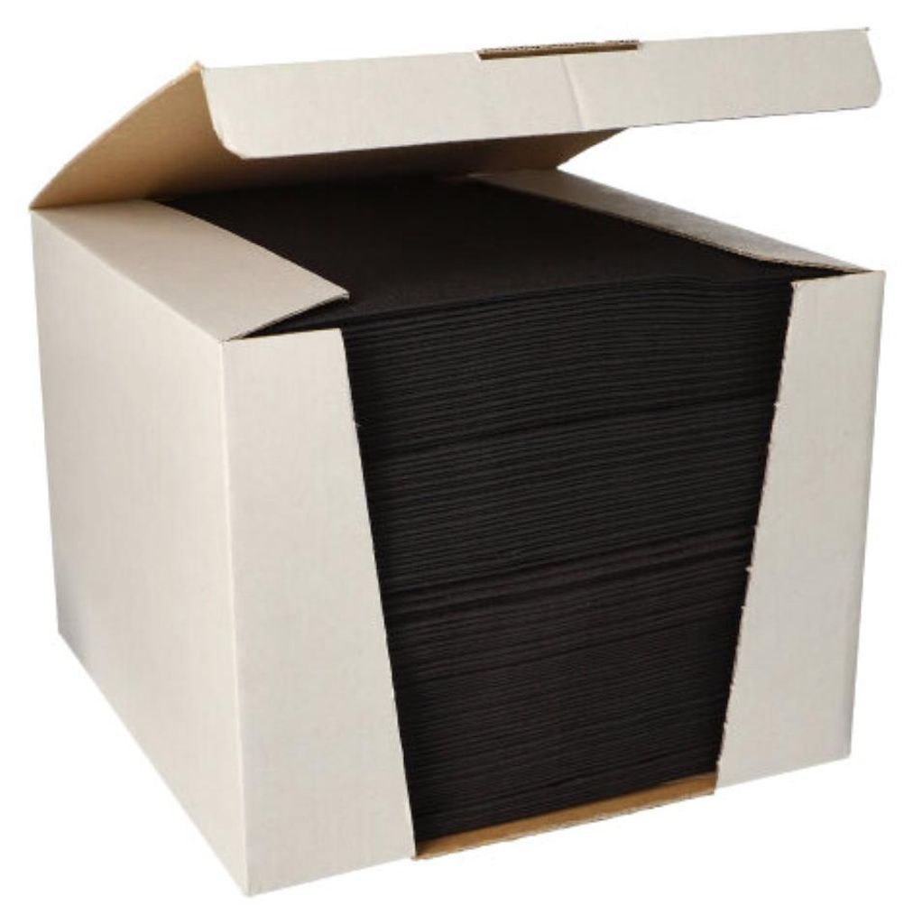 Papstar Servietten "ROYAL Collection" 1/4-Falz 40 x 40 cm schwarz 100 Stück