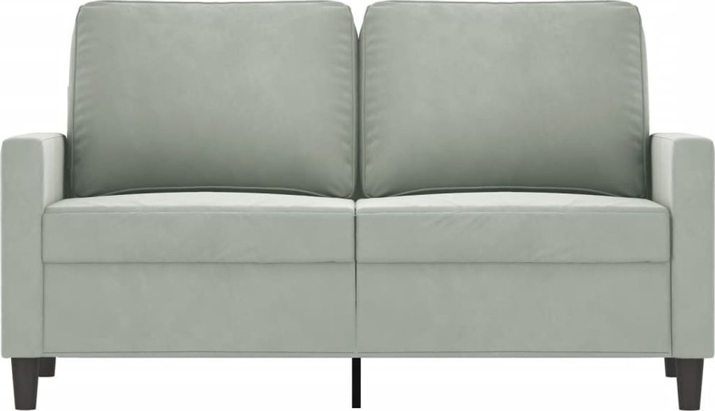 "im Sonderangebot" 2-Sitzer-Sofa - CLORIS - Couchgarnitur - Sofa Set Sitzmöbel - Hellgrau 120 cm Samt - 138 x 77 x 80 cm - DEMöbel9118391