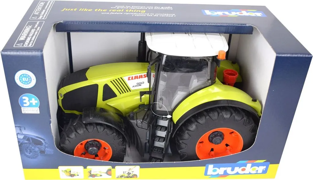 Tracteur robuste Claas Axion 950 Bruder 03012 : le jouet qui dure 1:16