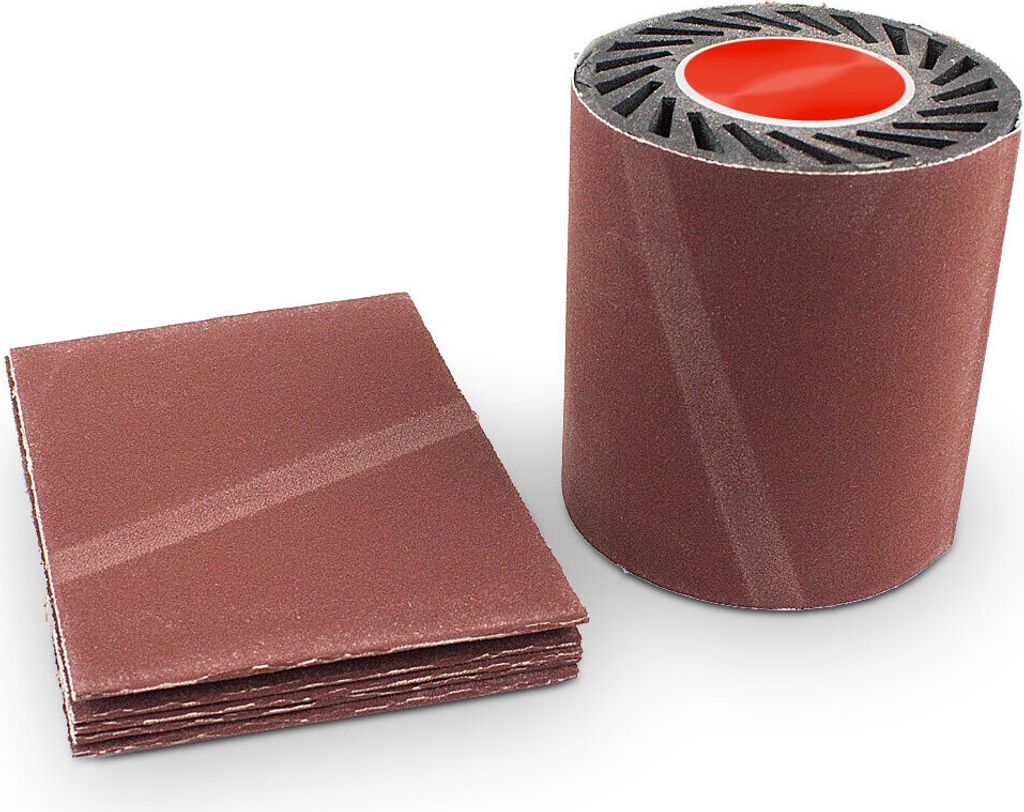 BITUXX 5er Set Schleifband für Expansionswalze 100x284mm / Körnung 400 (ROT), MS-15289