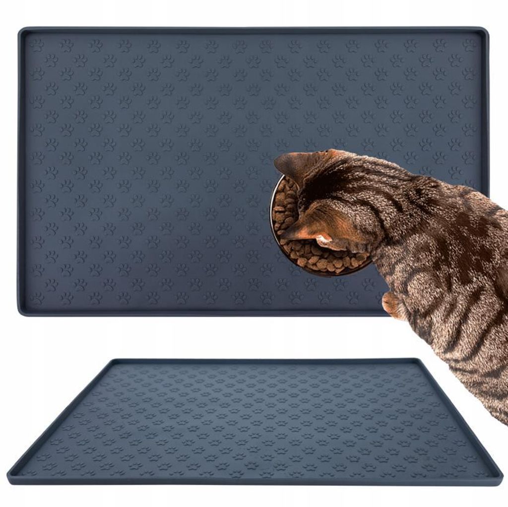 Napfunterlage für Hunde und Katzen 48x30 cm – Wasserdicht & Rutschfest