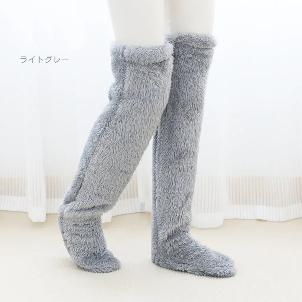 INF Jambières Longues et Confortables Gris Clair - Chaussettes Hautes