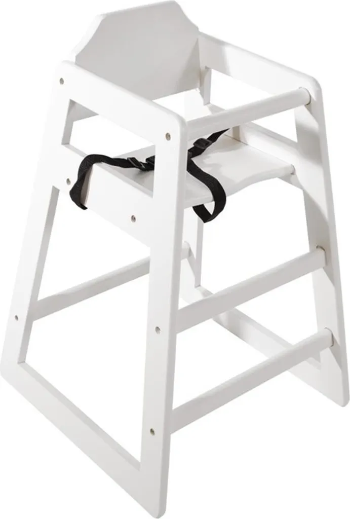 Chaise haute repas enfant Bolero Blanc antique pour table standard