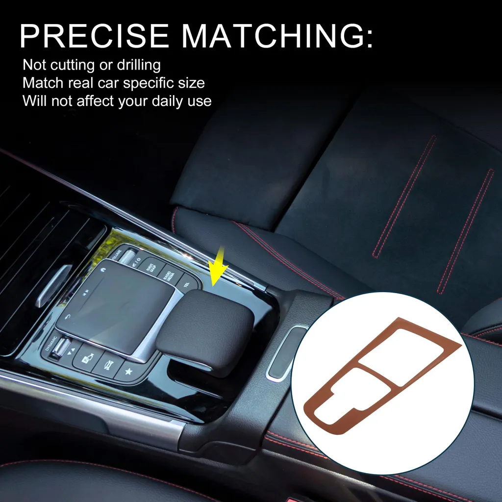 Sticker Console Centrale Marron Anti-Rayures Mercedes GLA/GLB/EQA 2020-24