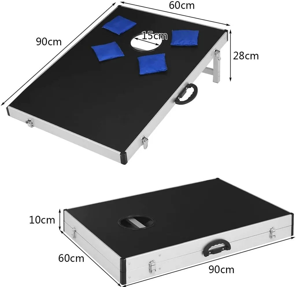 Jeu de Plage Classique Cornhole pour Enfants et Adultes Multi-joueurs