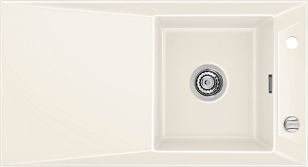 Spüle KeraDomo SIRO 90 Magnolie mit Excenterbedienung