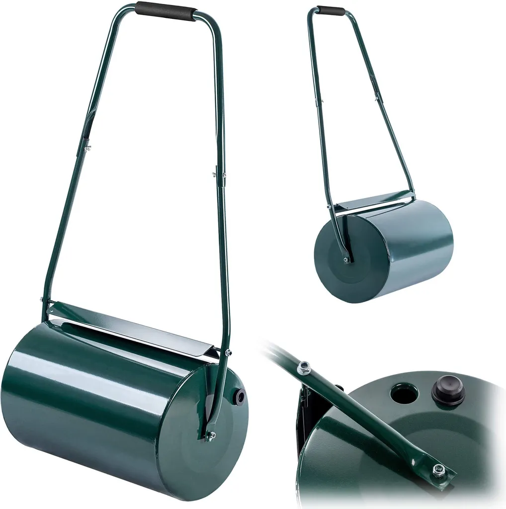 Rouleau de jardin professionnel pour pelouse métal robuste 40 Litres