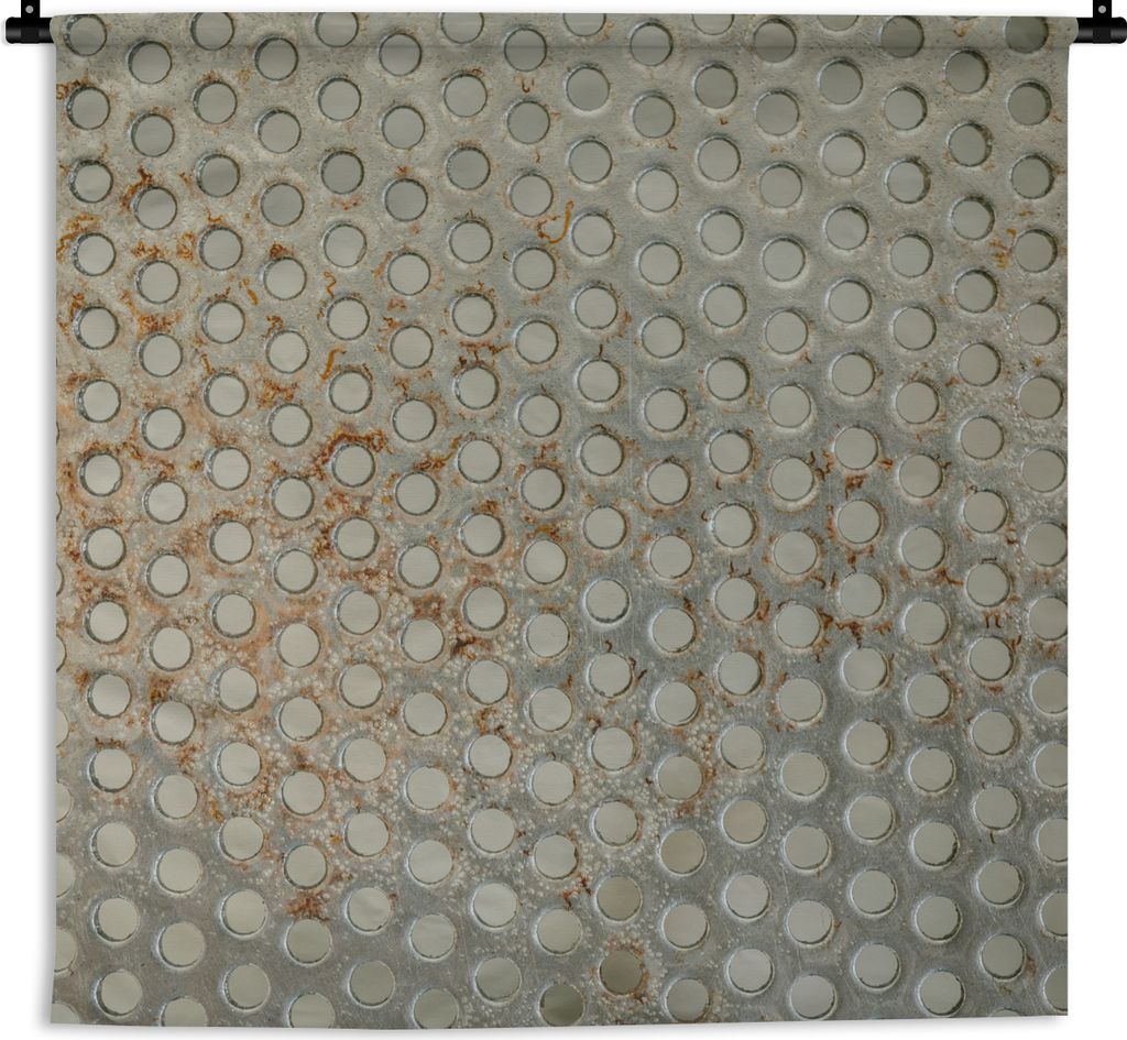 MuchoWow Wandteppich Wandbehang Stahl - Bolzen - Rost 150x150 cm Tapisserie Dekoration Wandtuch - Wohnaccessoires - Modernes