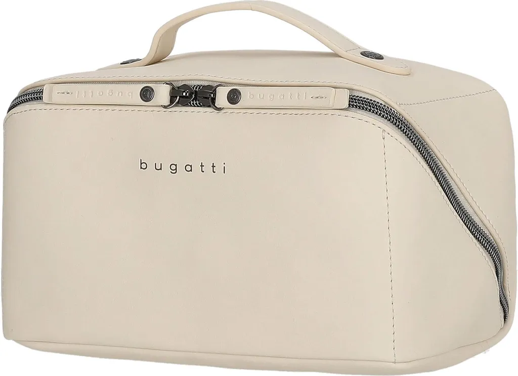 Bugatti Almata Make Up Bag Beige - Trousse da Viaggio Ampia Apertura - 4