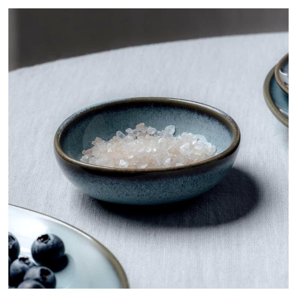 like. by Villeroy & Boch Lave Glace Schale, Türkis, Steingut, 10,5x10x3,5 cm, mikrowellengeeignet, spülmaschinenfest