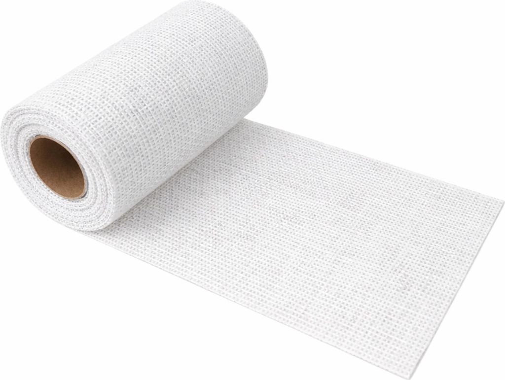 G.schmückt Tischläufer Leinenoptik, Tischband auf Rolle zuschneidbar, Festliche Tischdeko für Hochzeit, Kommunion & Geburtstag Weiß 6m x 15cm