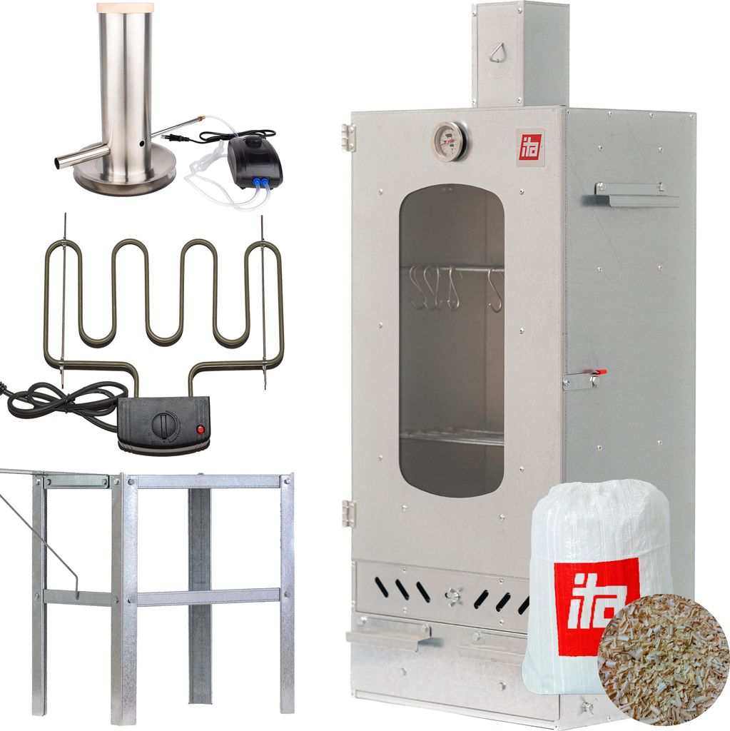 Räucherofen 7012 + Rauchgenerator + Heizelement + Tisch Produktbild 