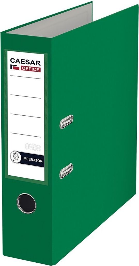 Pořadač pákový A4 Centra, poloplastový, hřbet 7,5 cm, s lištou, zelený