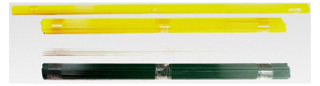 Fiberglasstäbe GELB - 140 cm - 8 mm - 10 Stück