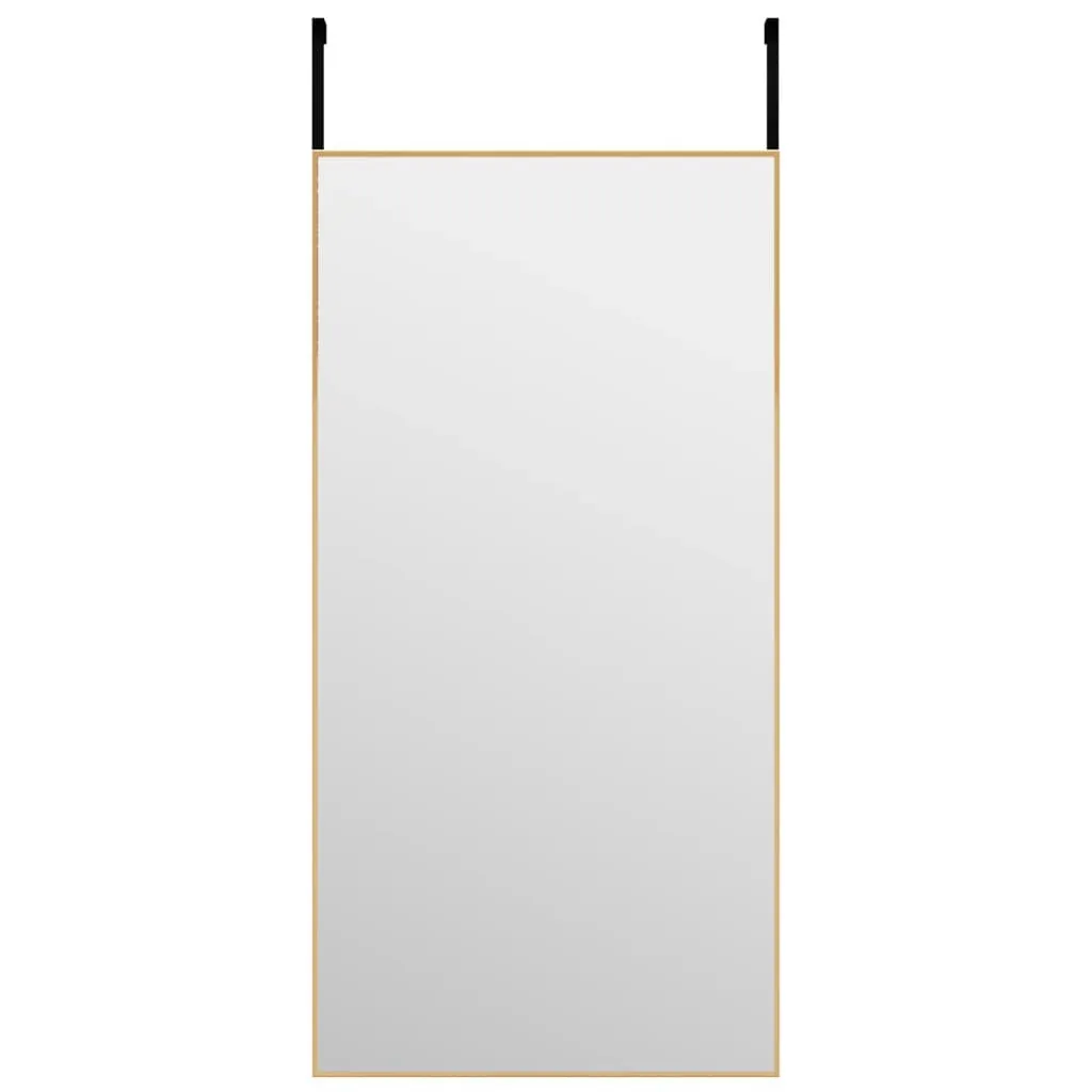 Specchio Minimal Golden 40x80 cm Alluminio | Specchiera da Porta Slim