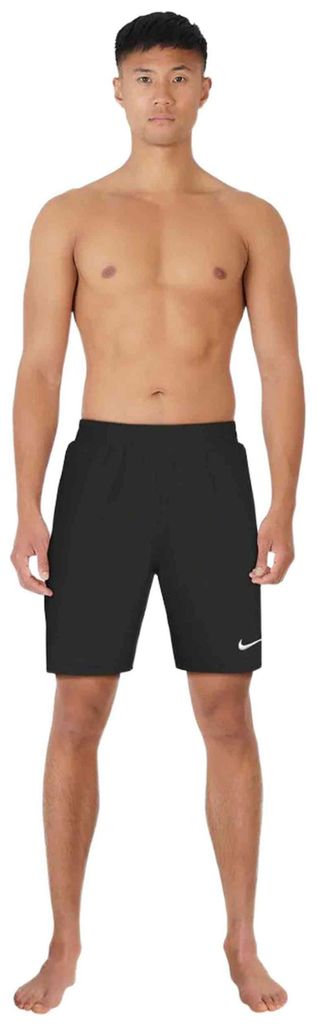Herren Badehose Schwarz mit Elastikbund & Stickerei-Details Produktbild 