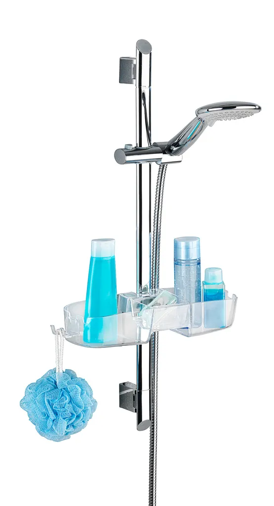 Rangement douche sans percer Valet suspendu 3 compartiments gain de place