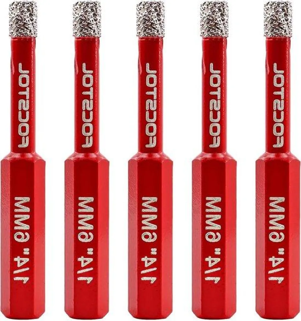 Set de 5 trépans diamantés 6mm pour percer proprement le marbre et le granit