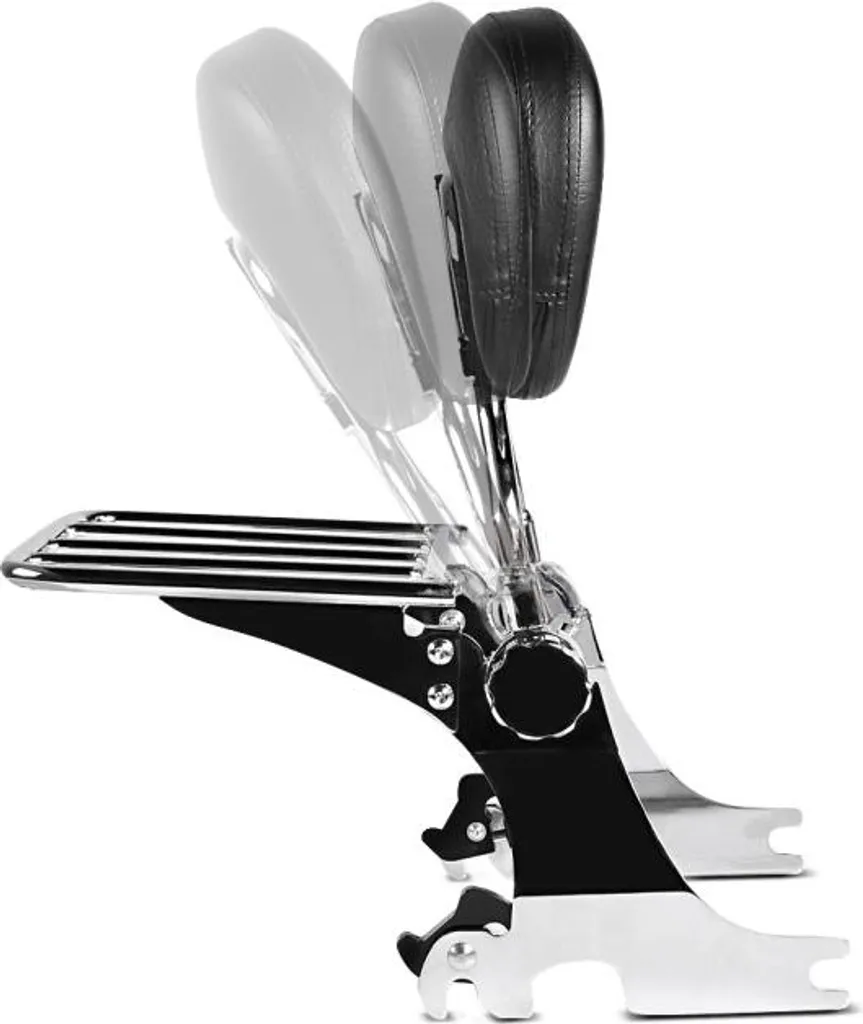 Sissybar Chrome avec Fixation Rack pour Harley Dyna Street Bob 2006-2008 - 5